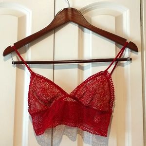 Victoria's Secret Red Bralette Size S